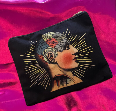 Vintage Style Pouch - Phrenology