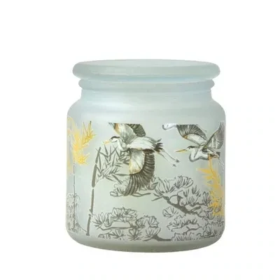 Candle - Jar - Heron Design