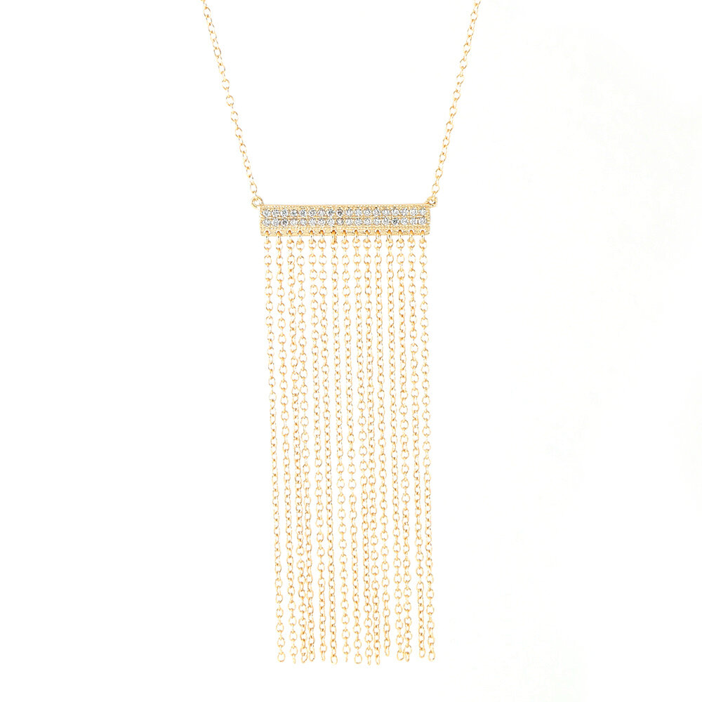 BAR AND CHAIN NECKLACE