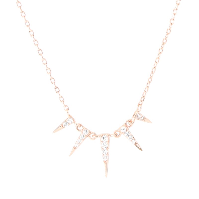 CASCADING SPIKE NECKLACE