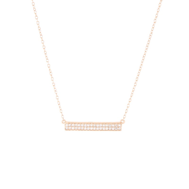 PAVE BAR NECKLACE