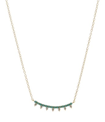 CURVED TURQUOISE NECKLACE