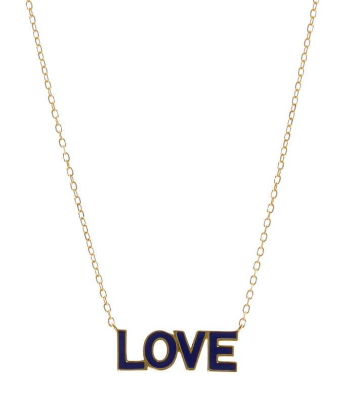 NAVY BLUE LOVE NECKLACE