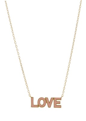 BABY PINK LOVE NECKLACE