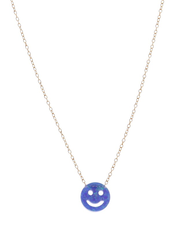 BLUE OPAL SMILE NECKLACE