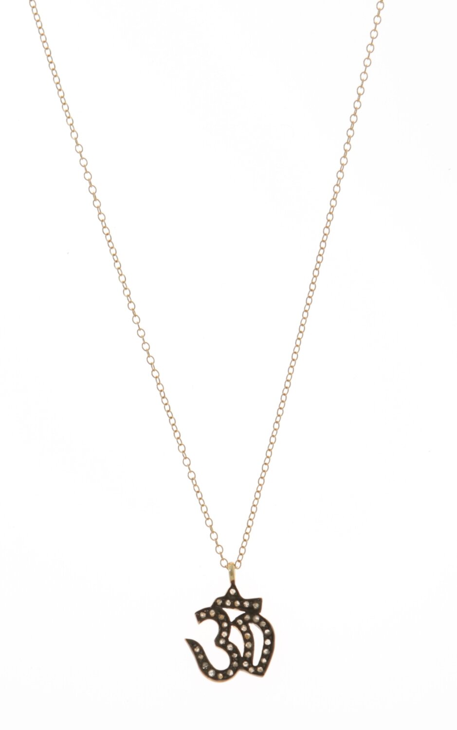 OM BLACK DIAMOND NECKLACE