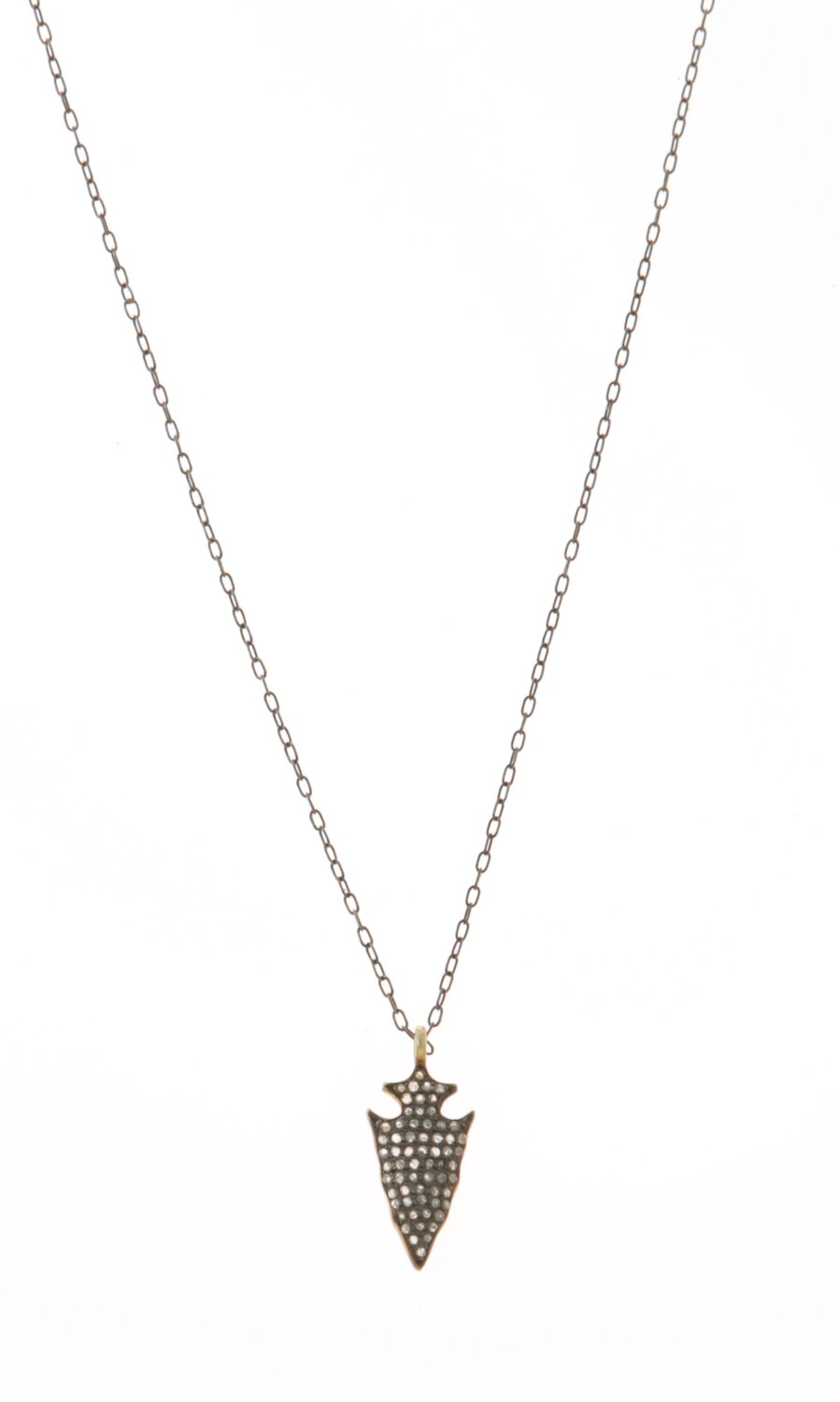 BLACK DIAMOND ARROWHEAD NECKLACE