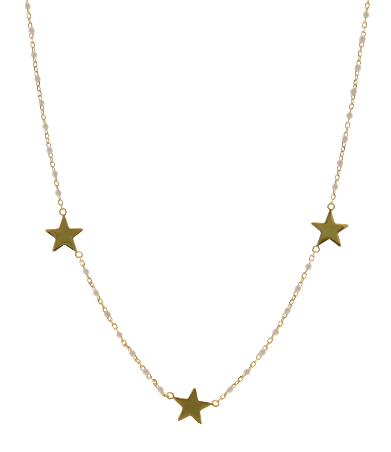 WHITE STARY NECKLACE