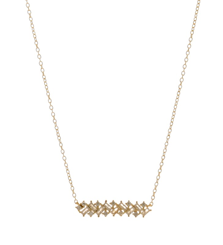BAGUETTE BAR NECKLACE