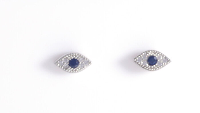 TINY EVIL EYE STUDS