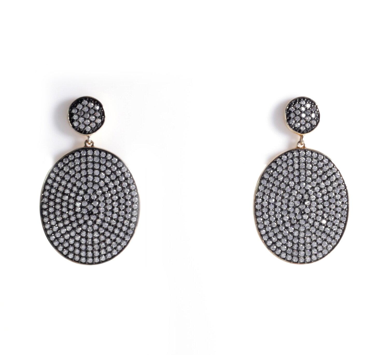 HANGING OVAL EARRINGS
