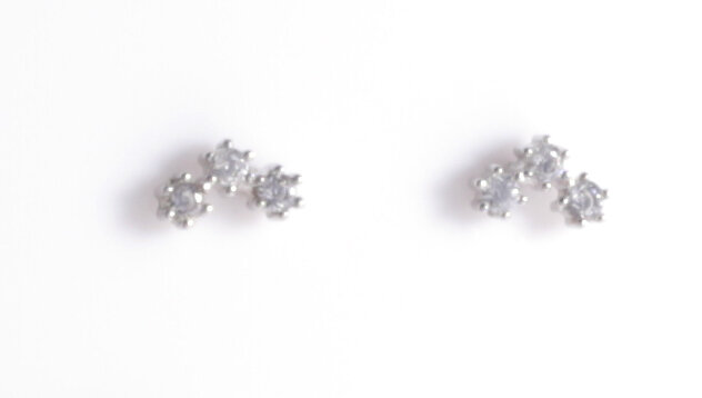 TINY THREE STAR STUDS