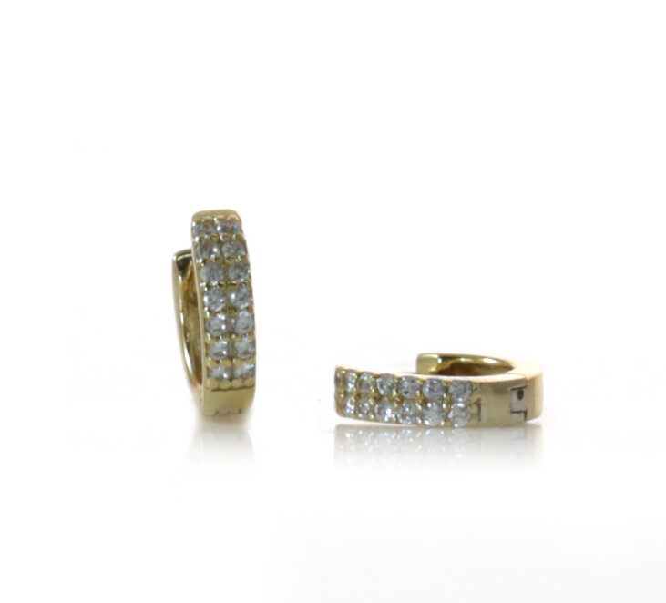TWO ROW PAVE HUGGIES