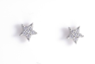 SMALL PAVE STAR STUDS