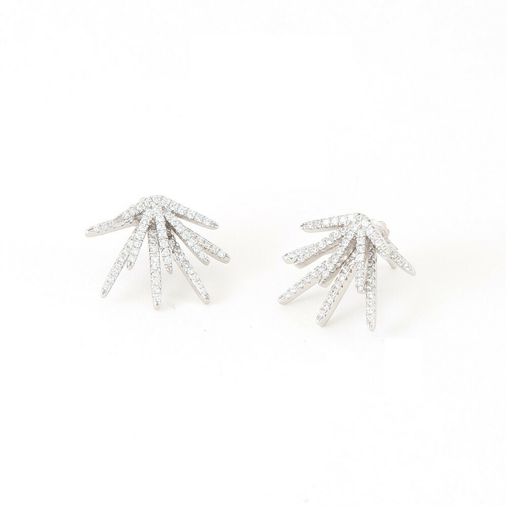 MULTIPLE WEAR PAVE STARBURST EARRINGS
