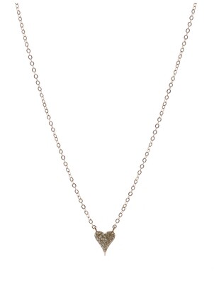 SMALL PAVE  ELONGATED HEART