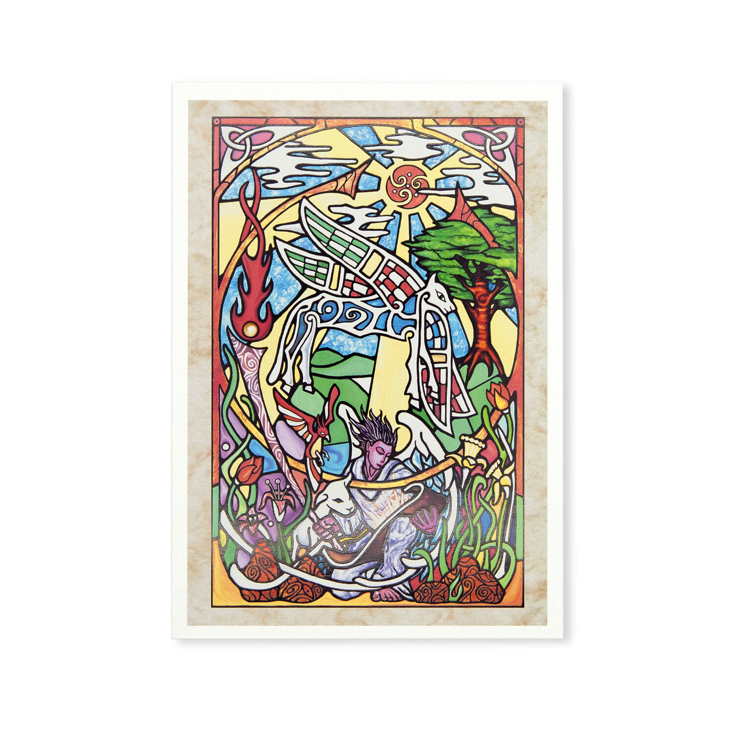 St. Luke the Winged Calf Greeting Card