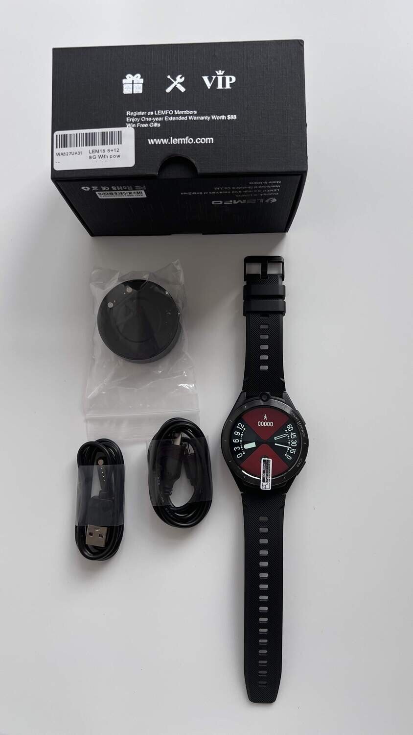 LEMFO LEM16 4G LTE Smartwatch 8 Core 6GB+128GB 900mAh