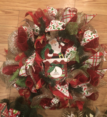 Santa's Coming To Town Wreath
