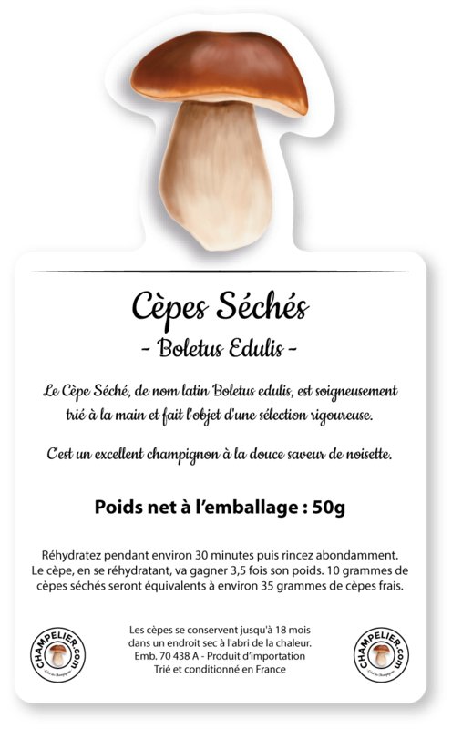 Cèpes Sachet de 50 Gr