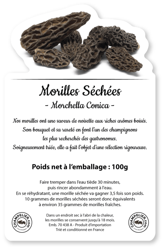 Morilles Sachet de 100 Gr