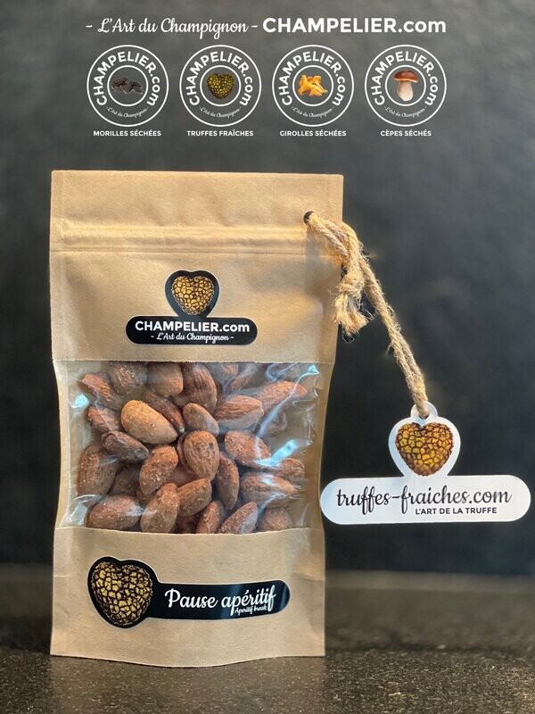 Amandes salées à la truffe d'été, aromatisées 80 gr
