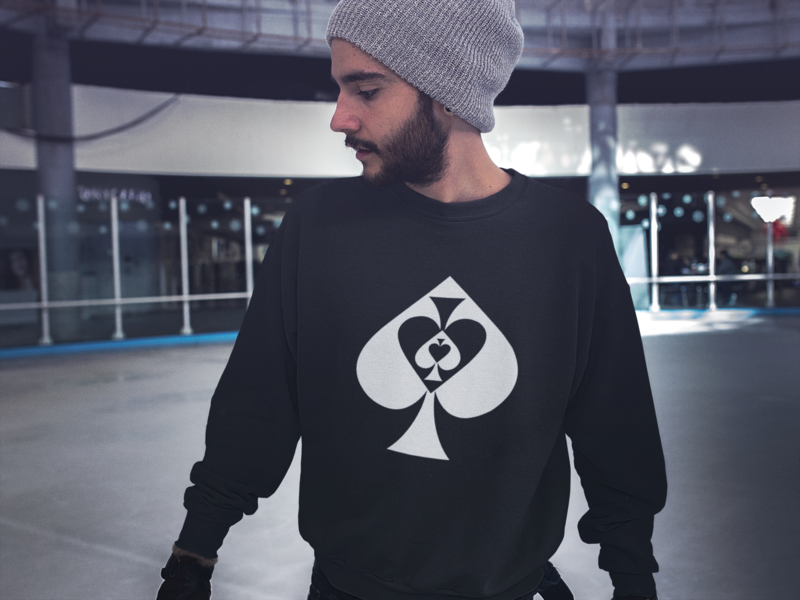 Spade Graphic Pull Over