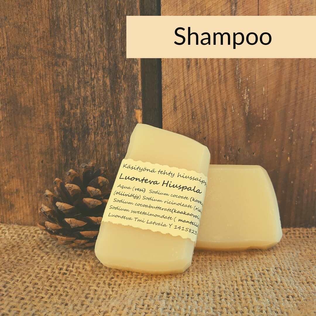 Shampoopala -käsitehty kotimainen