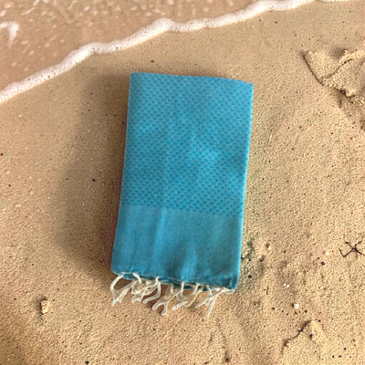 Turkoosi hamam-pyyhe 100 x 200 cm