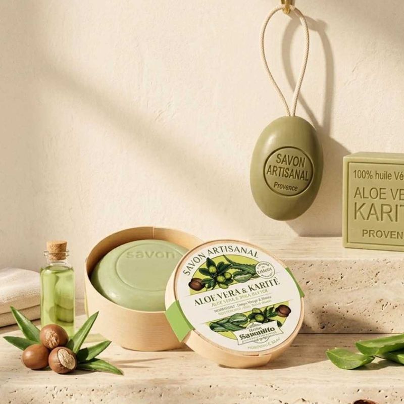 Aloe Vera &amp; Shea Marseille-saippua puurasiassa 100 g