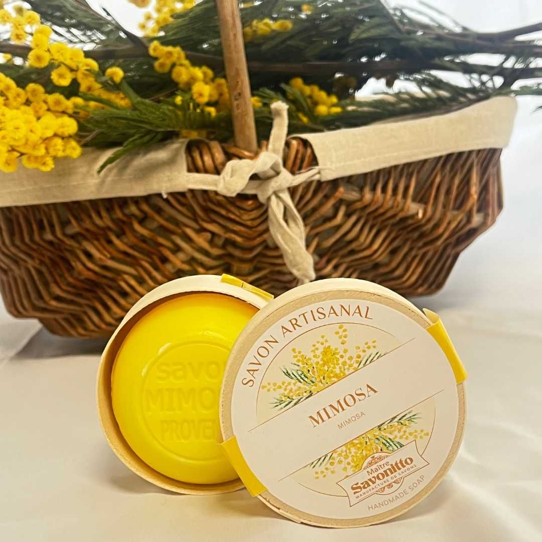Mimosa Marseille-saippua puurasiassa 100 g