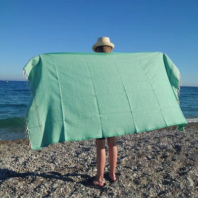 Iso Hamam-pyyhe 100 x 200 cm - vedenvihreä Iso Hamam-pyyhe 100 x 200 cm - vedenvihreä