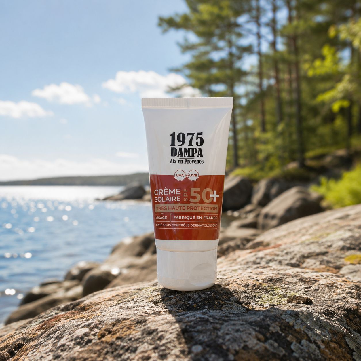 SPF 50 -aurinkovoide ihon suojaamiseen auringolta