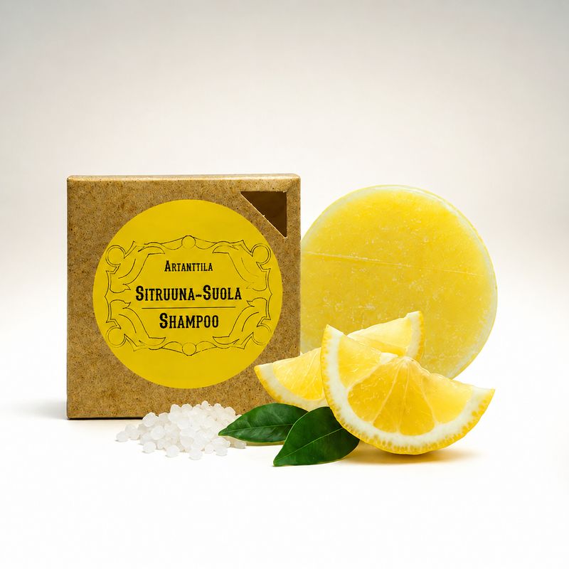 Sitruuna-Suola palashampoo 80 g kotimainen Sitruuna-Suola palashampoo 80 g kotimainen