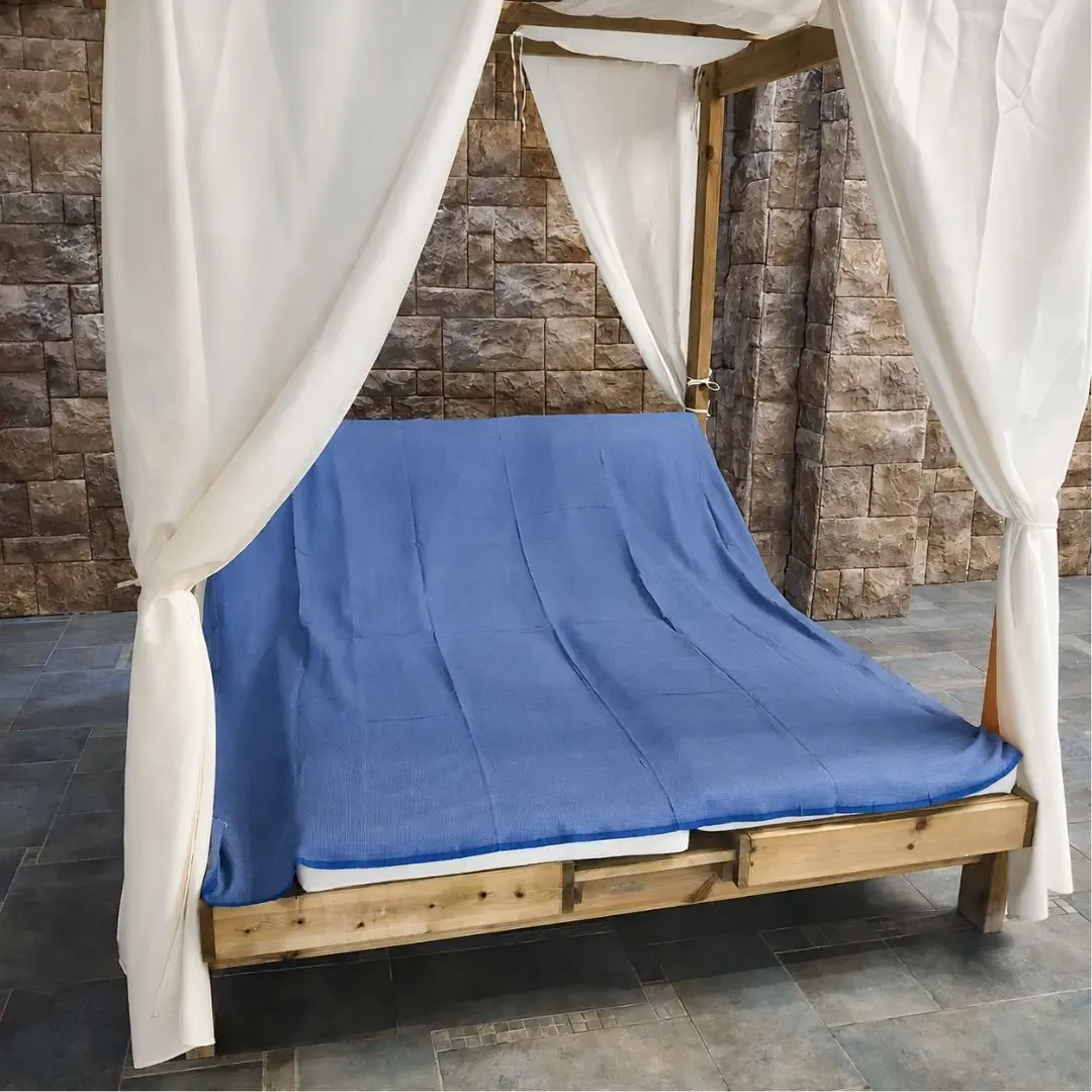 Iso hamam-pyyhe MAXI 200 x 200 cm -tummansininen