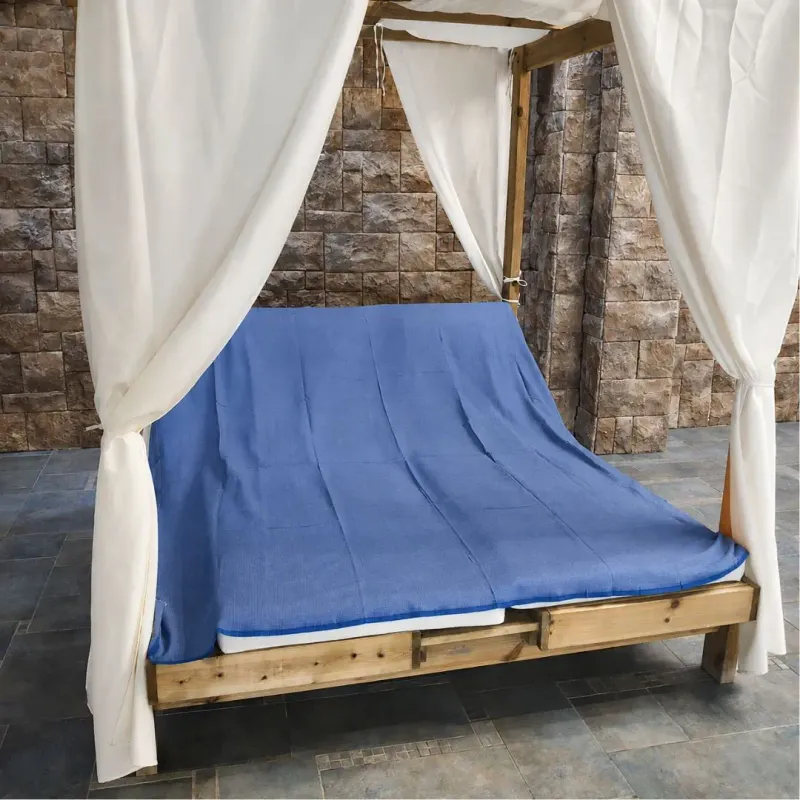Iso hamam-pyyhe MAXI 200 x 200 cm - tummansininen Iso hamam-pyyhe MAXI 200 x 200 cm -tummansininen