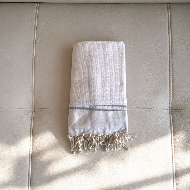Hamam-päiväpeite JÄTTI 200 × 300 cm – valkoinen | XXL Hamam-pyyhe
