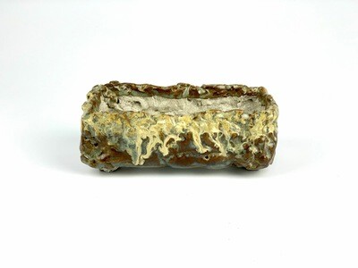 Bonsai Pot - Brown/Yellow