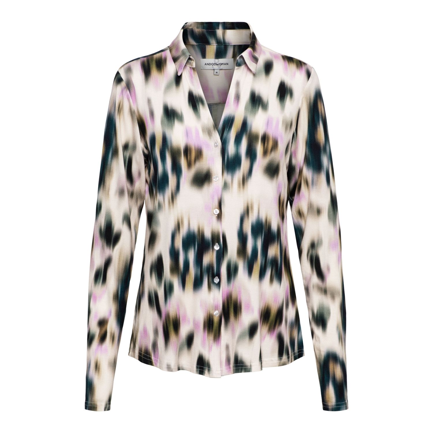 &amp;CO Woman blouse faded  flower print