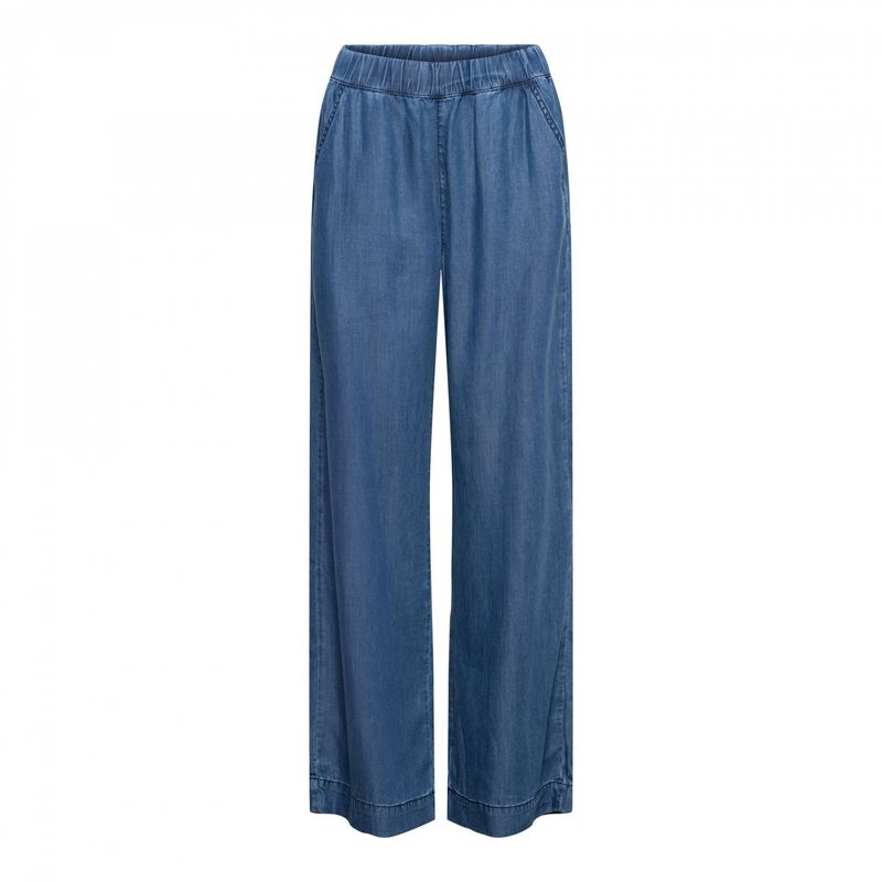 &amp;CO Woman broek wijd denim