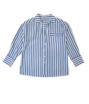 Kyra blouse lurex streep