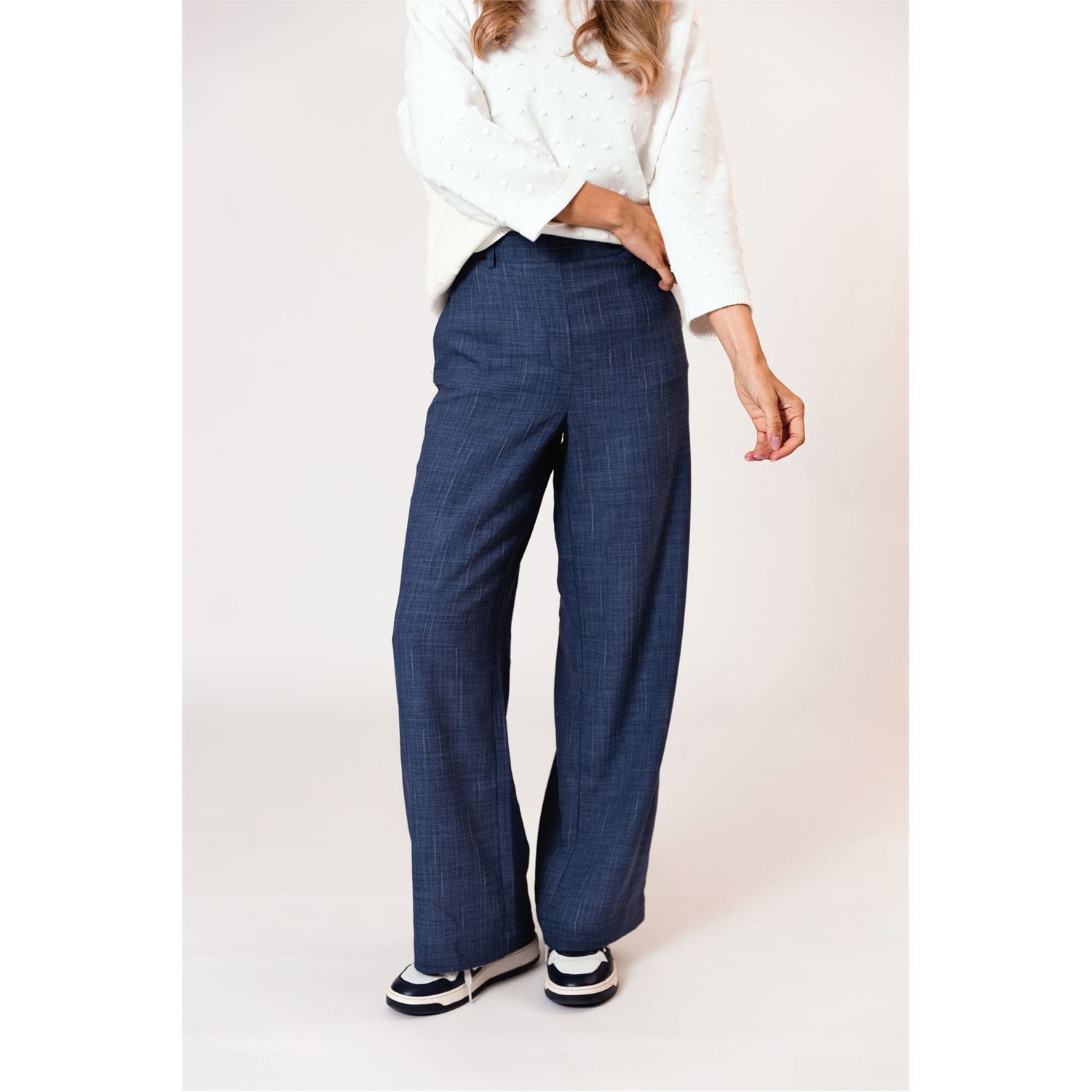 Poools pantalon mêlee streep