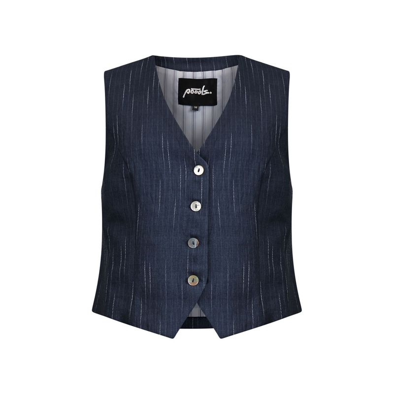 Poools gilet mêlee streep