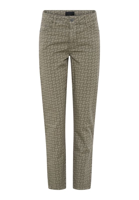 C.RO broek khaki logo print