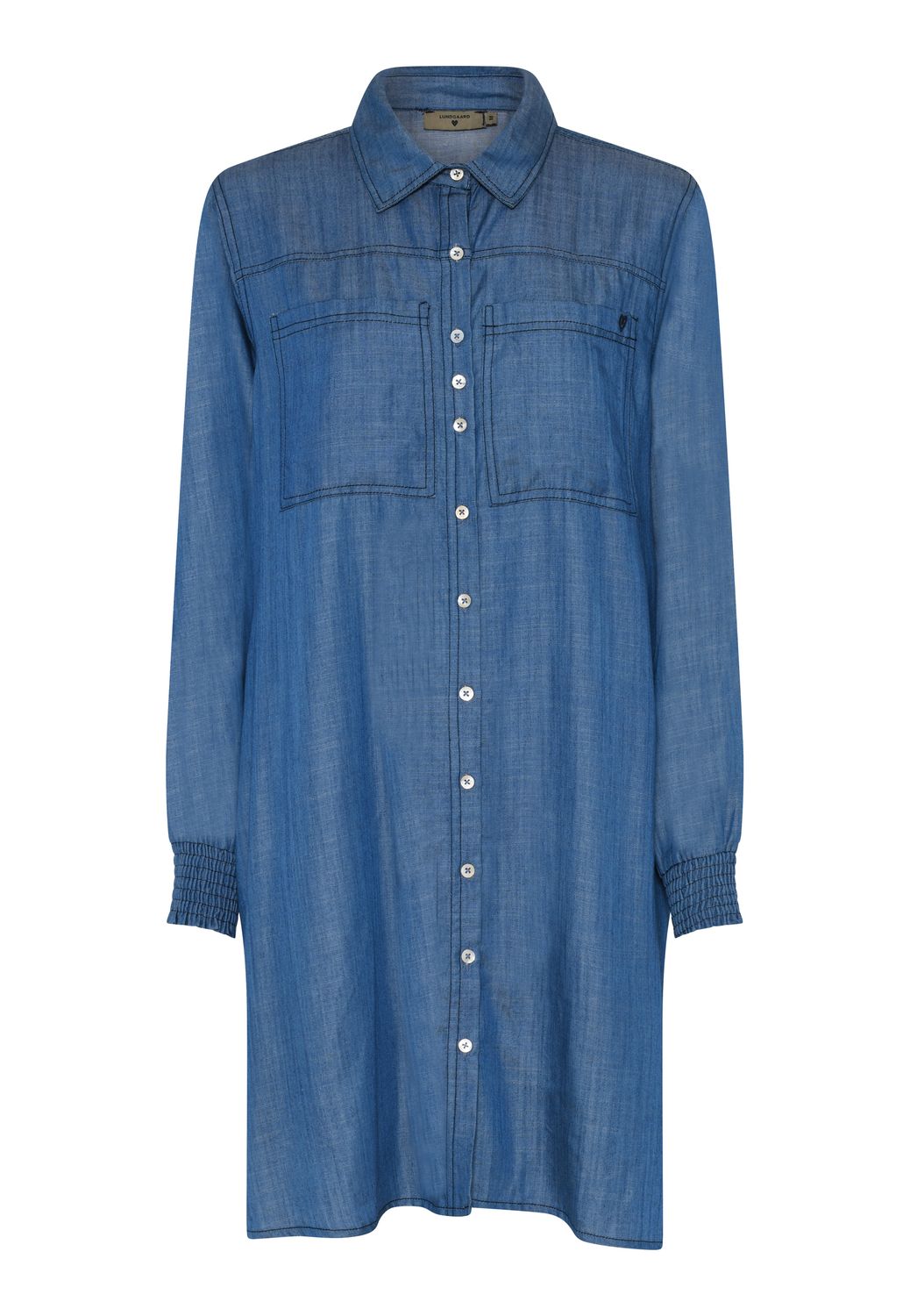 Lundgaard blousejurk lyocell denim