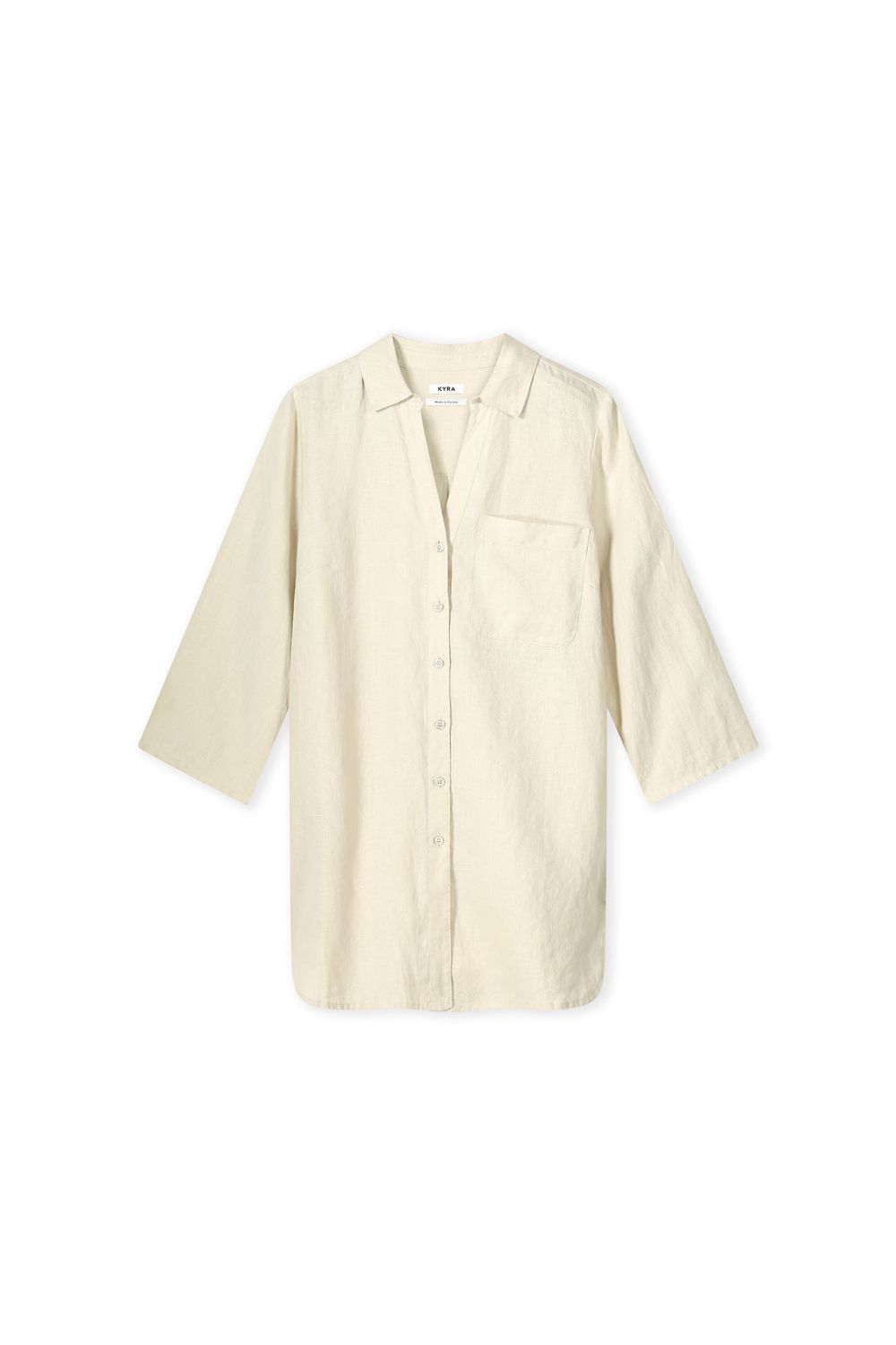 Kyra lange blouse linnen