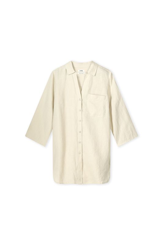 Kyra lange blouse linnen