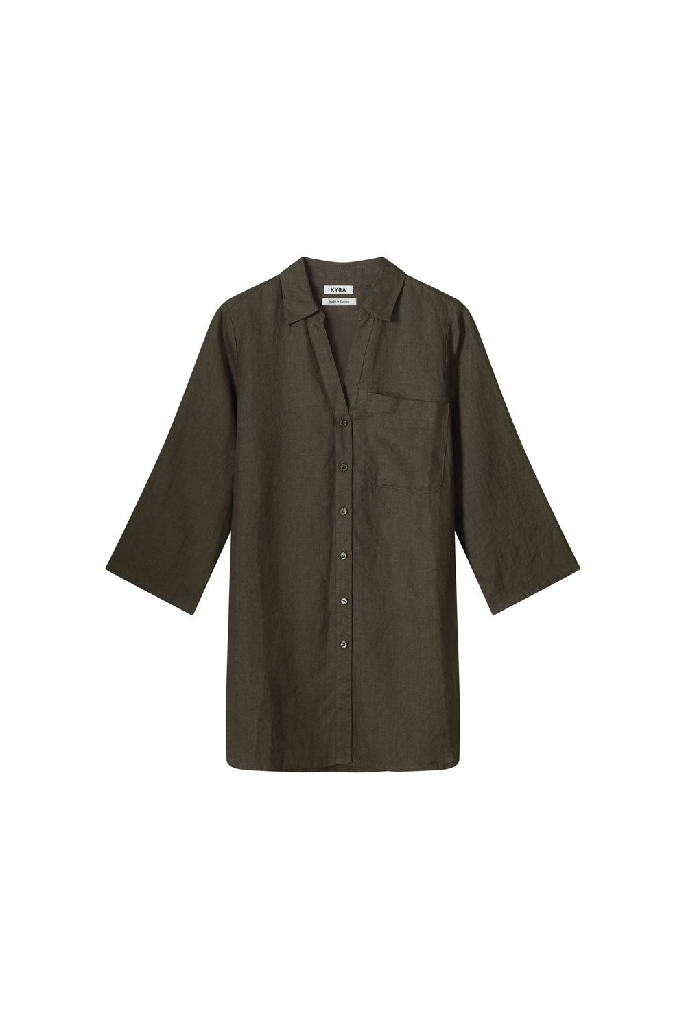 Kyra lange blouse linnen