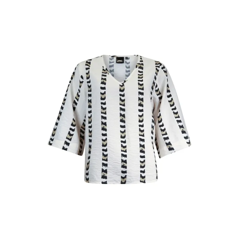 Poools blouson off-white print