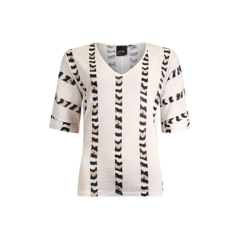 Poools shirt off-white print
